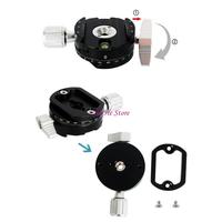 Quick Release Clamp 360 Degree Rotating Panoramas Mount Clamp Seats Quick Release Plate Adapter For Dslr Camera Tripod 83CF