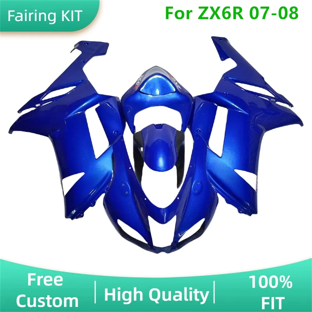 

Комплект обтекателя из АБС-пластика для Kawasaki ZX 6R 636 07 08 ZX6R 2007 2008 ZX-6R, высококачественный ремонт кузова мотоцикла, обвес на заказ