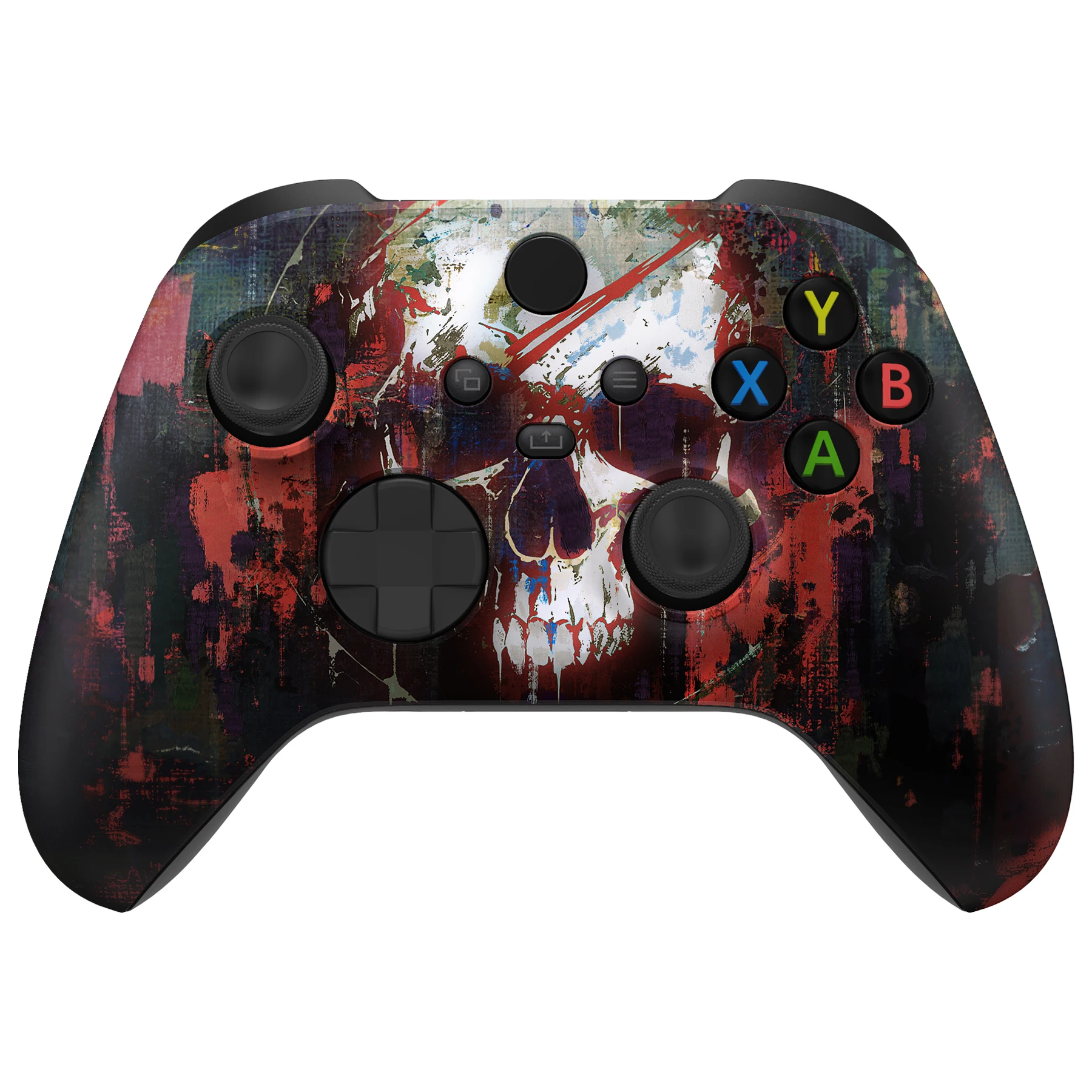 eXtremeRate Replacement Front Housing Shell For Xbox Series X & S Controller - Phantom Skull