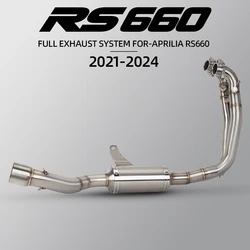 RS660 Exhaust Headers Tube For Aprilia RS 660 Factory Tuono 660 Factory 2021-2026 Motorcycle Exhausts Kit 60MM Racing Manifold