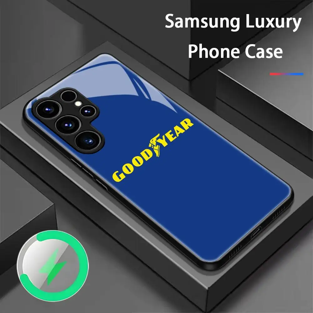 goodyear Phone Case For Samsung S26 S25 S24 S23 S22 S21 S20 Plus Ultra Fold A Glass Magnetic Case