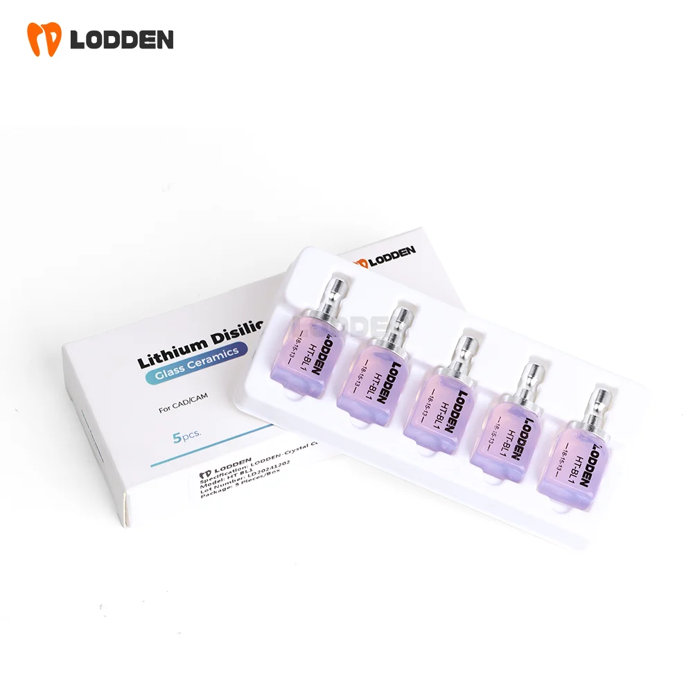 Lithium-Disilikat C14 BL1 Dental-Labor Glaskeramikblöcke HT für CAD/CAM Sirona Frässystem Zahnarztmaterial – Detail 1