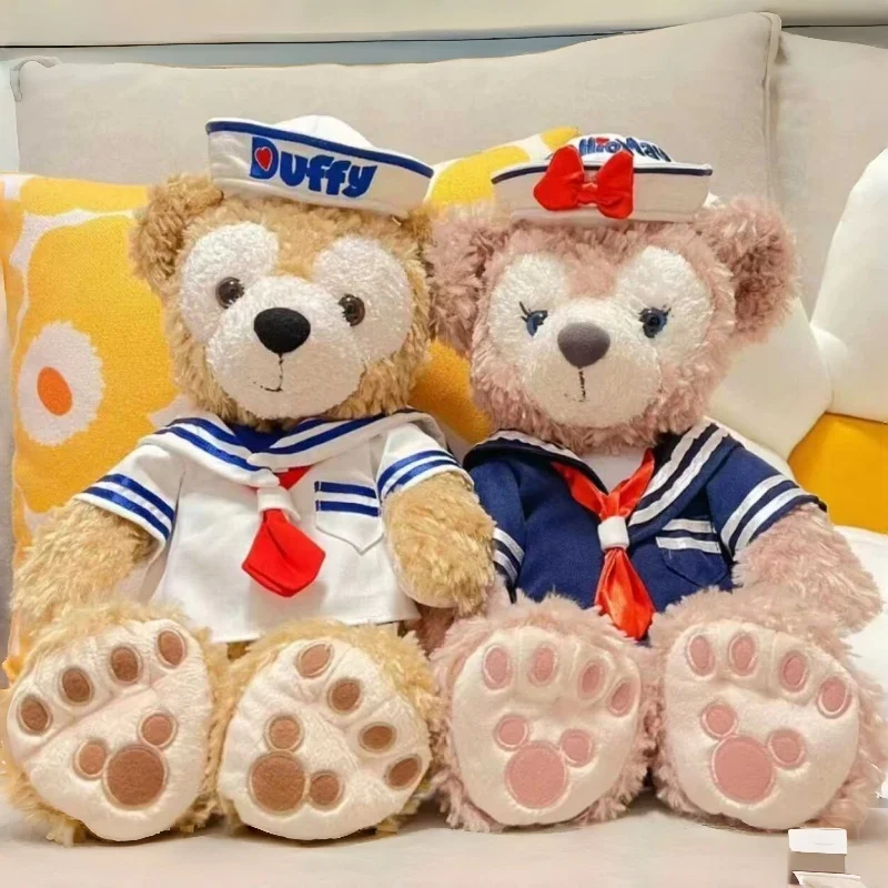 

Плюшевые брелоки Disney Duffy и Shelliemay в морском стиле, мягкие игрушки-куклы, подвески для ключей от машины или сумки, подарок для коллекционеров и фанатов Disney