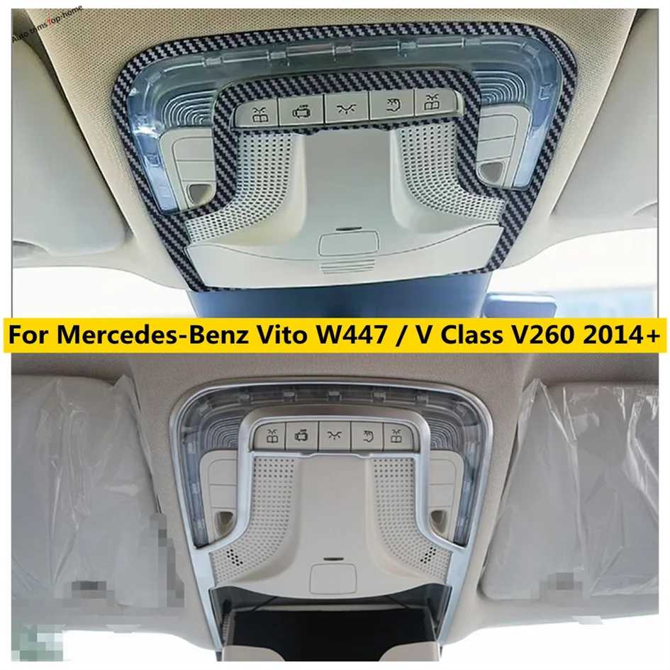 Roof Upper Reading Light Lamp Decoration Frame Cover Trim Fit For Mercedes-Benz Vito W447 / V Class V260 2014 - 2021 Accessories