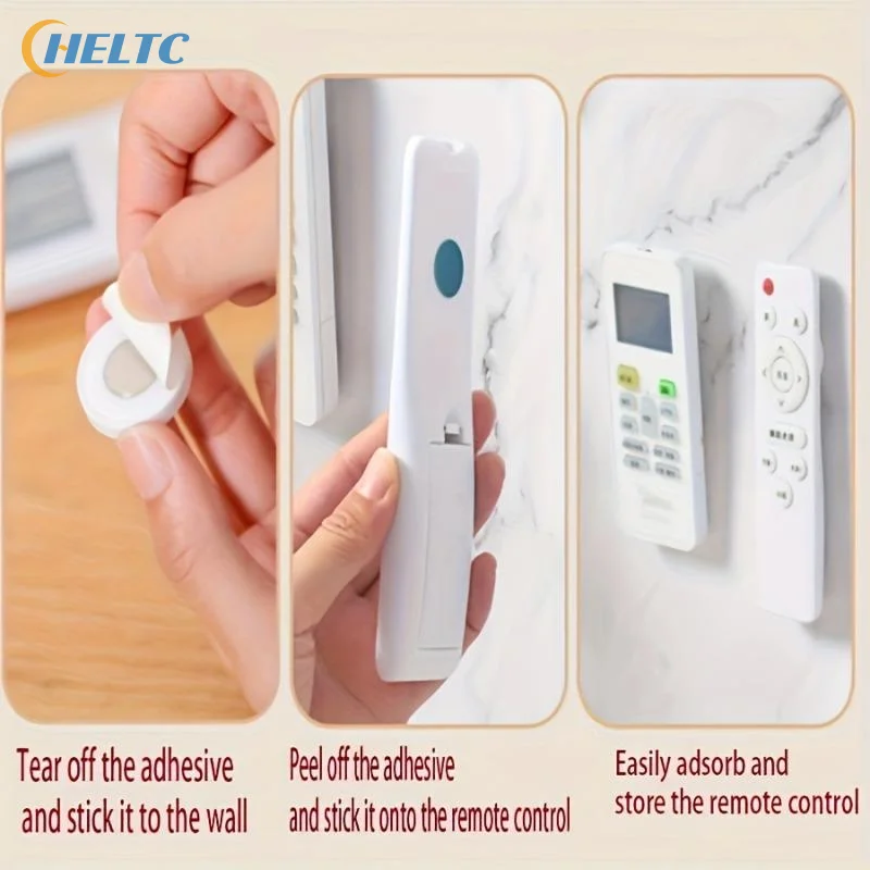 1/2/4/5/6/8PC Household Storage Magnetic Hook Wall Mounted Strong Remote Control Invisible Bracket Key Refrigerator Sticker