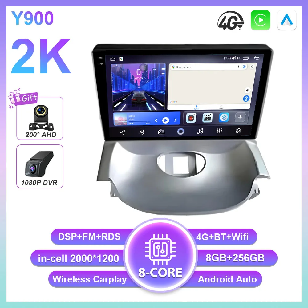 Android 16 Carplay Auto voor Peugeot 206 2004 - 2008 voor Citroen C2 2006 - 2013 Multimedia autoradio speler GEEN 2Din WIFI Stereo