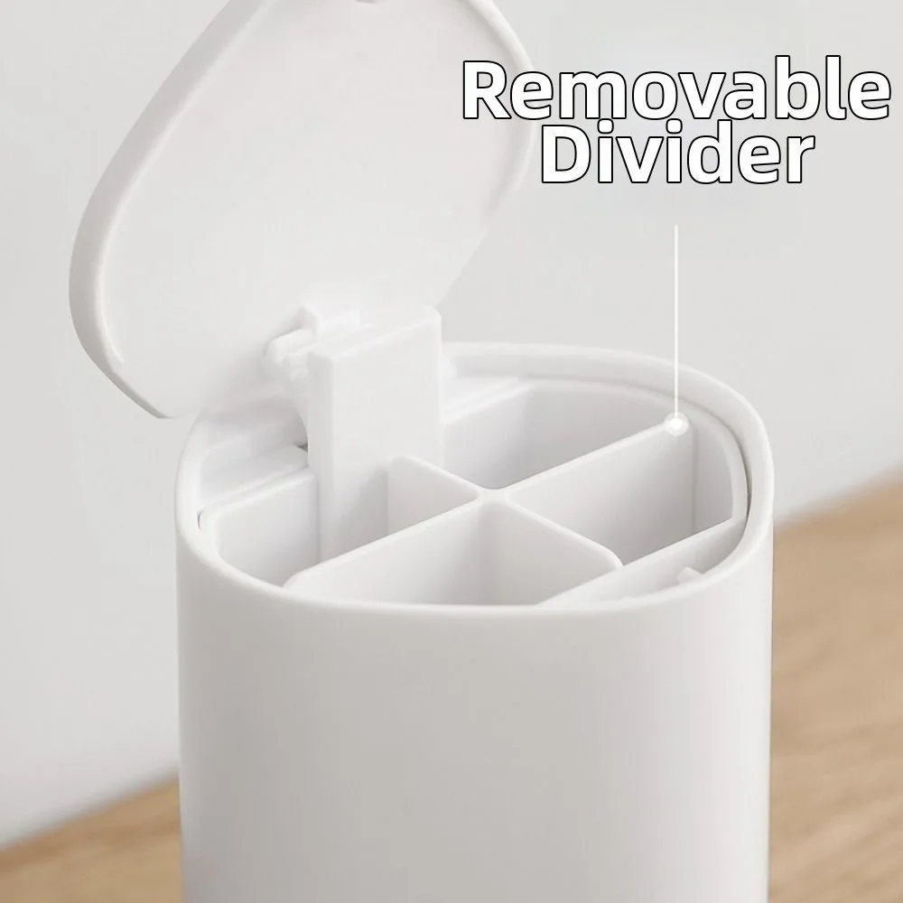 Automatic Lifting Toothpick Storage Box Sealed Push Type Cotton Swab Holder with Lid Large Capacity Plastic Toothpick Stand