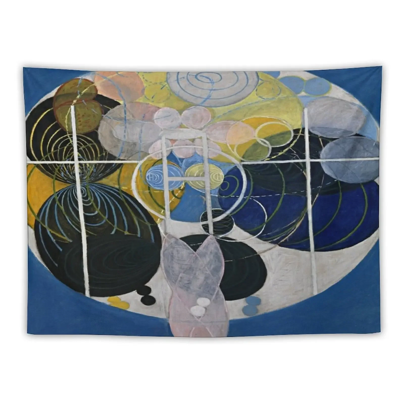 

Hilma af klint - Group llI, No.05 ,the key to all works Tapestry Room Design Aesthetics For Room Tapestry