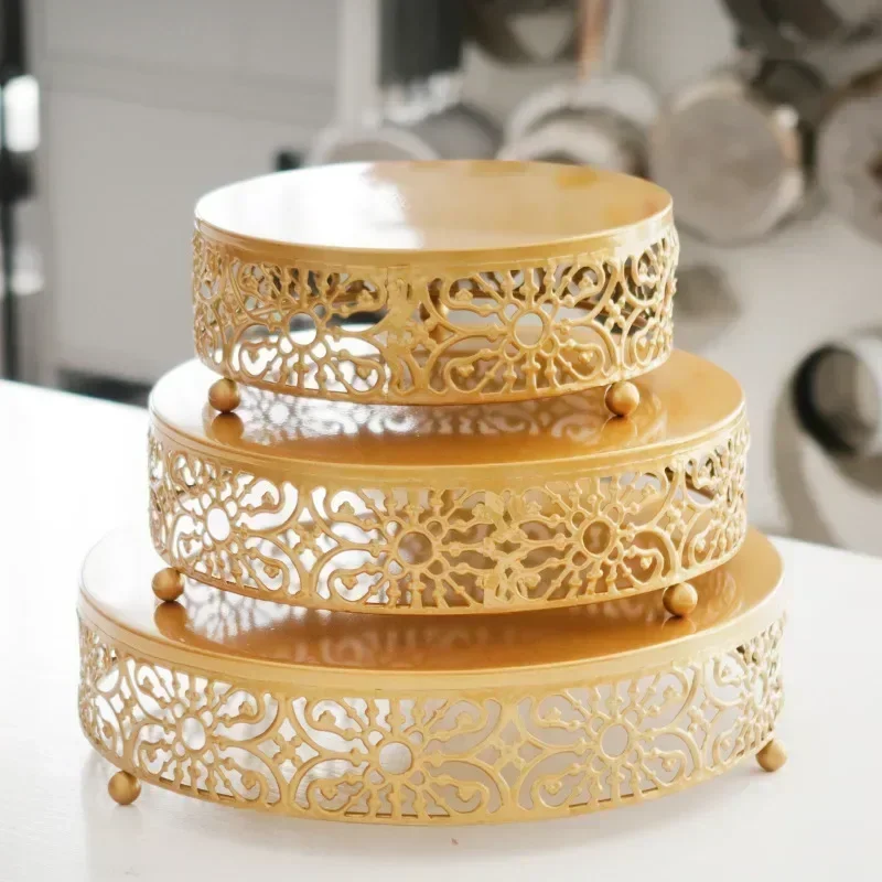 8/10/12 Inch Metal Cake Stand Holder Dessert Cupcake Pastry Cakes Display Plate Tray Serving Platter for Wedding Birthday Party