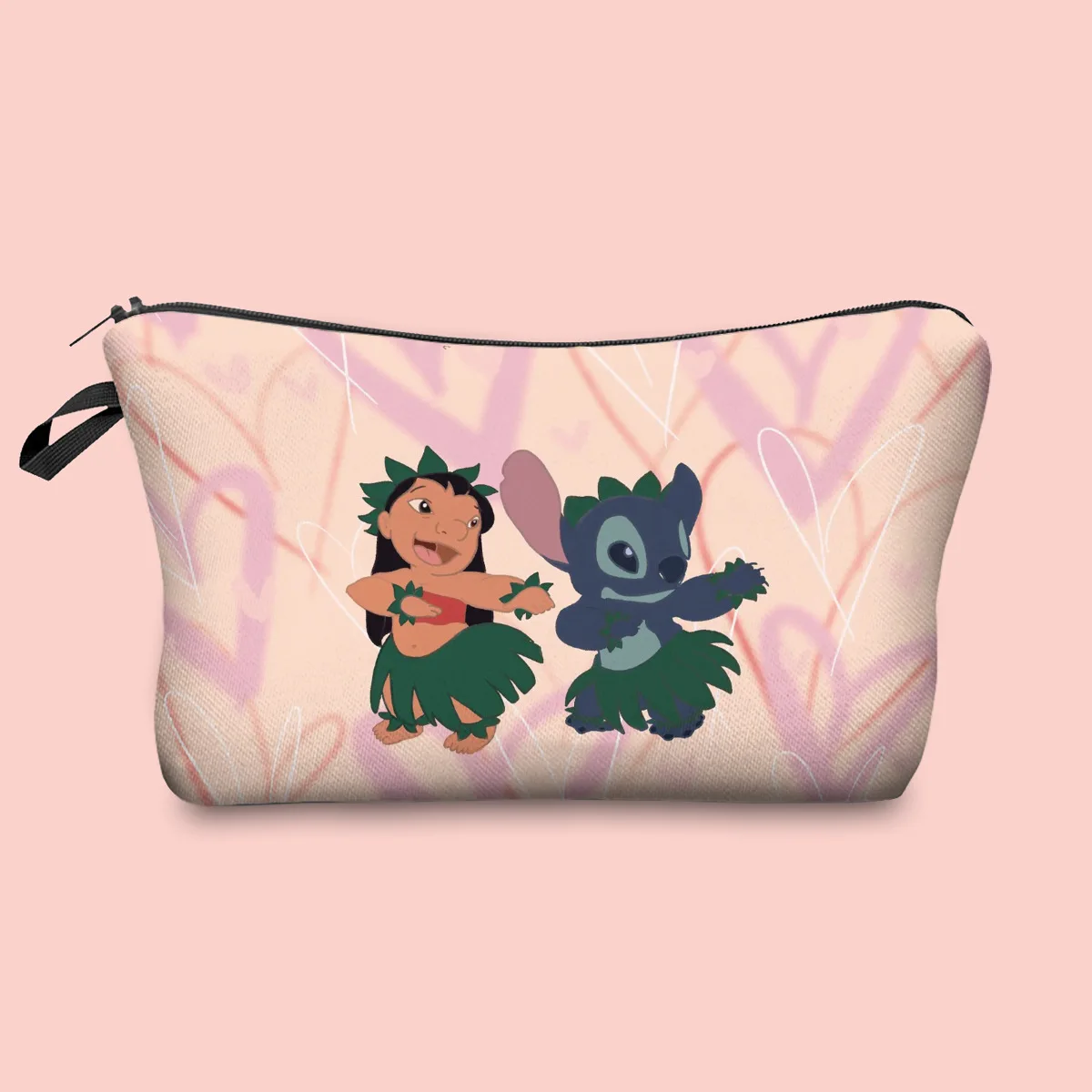 Disney Stitch Cosmetic Bag Makeup Bag Cartoon Washing Bag Pencil Case Girl Anime Stitch Kawaii Storage Bag Girls Cute Gifts