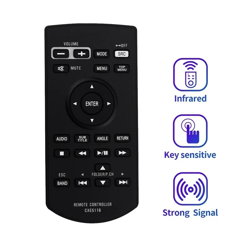 CXE5116 Replace Remote Control for Pioneer DVD RDS AV Receiver AVH-2450BT AVH-1450DVD AVH-210EX AVH-P4450BT