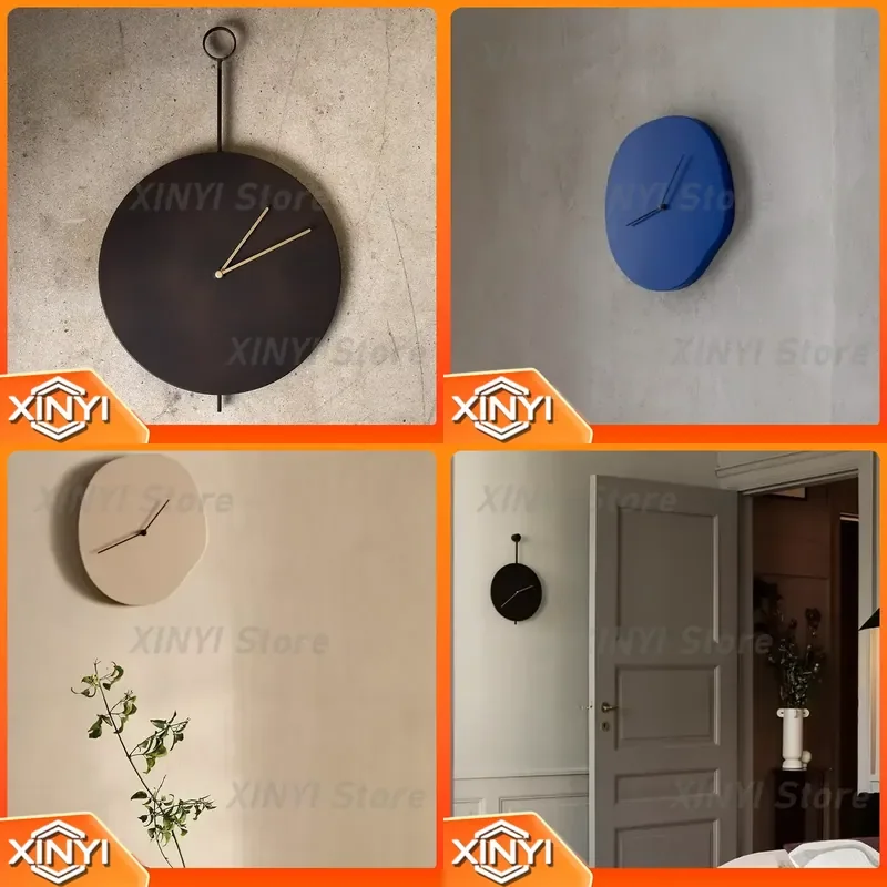 Interior Minimalist Wall Clock for Chinese Style Bedrooms Living Room Cute Classic Alarm Clock Orologio Da Parete Home Decor