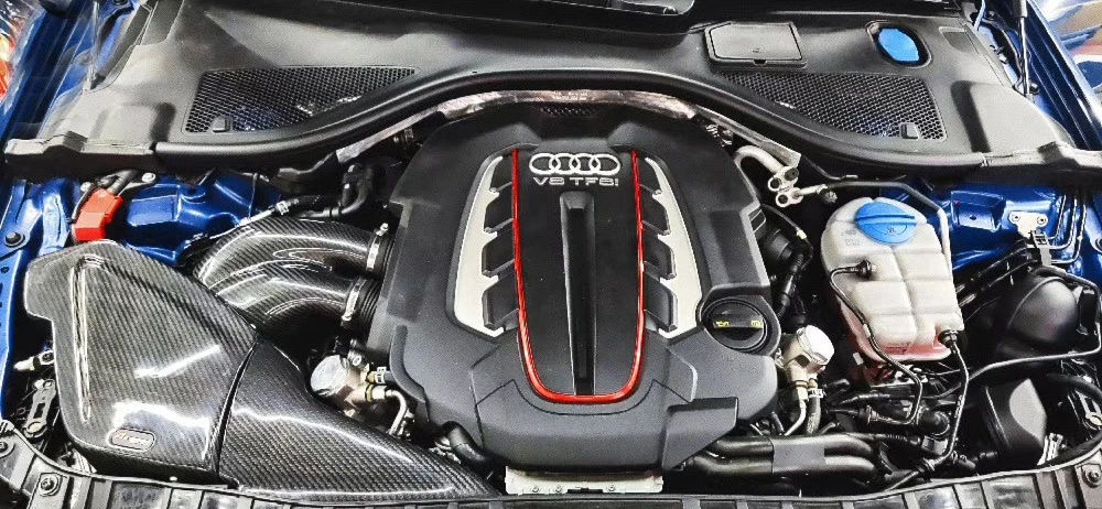 Airspeed Original Design Style 100% Dry Carbon Fiber Cold Air Intake System For AUDI S6 S7 RS6 RS7 C7 4.0T