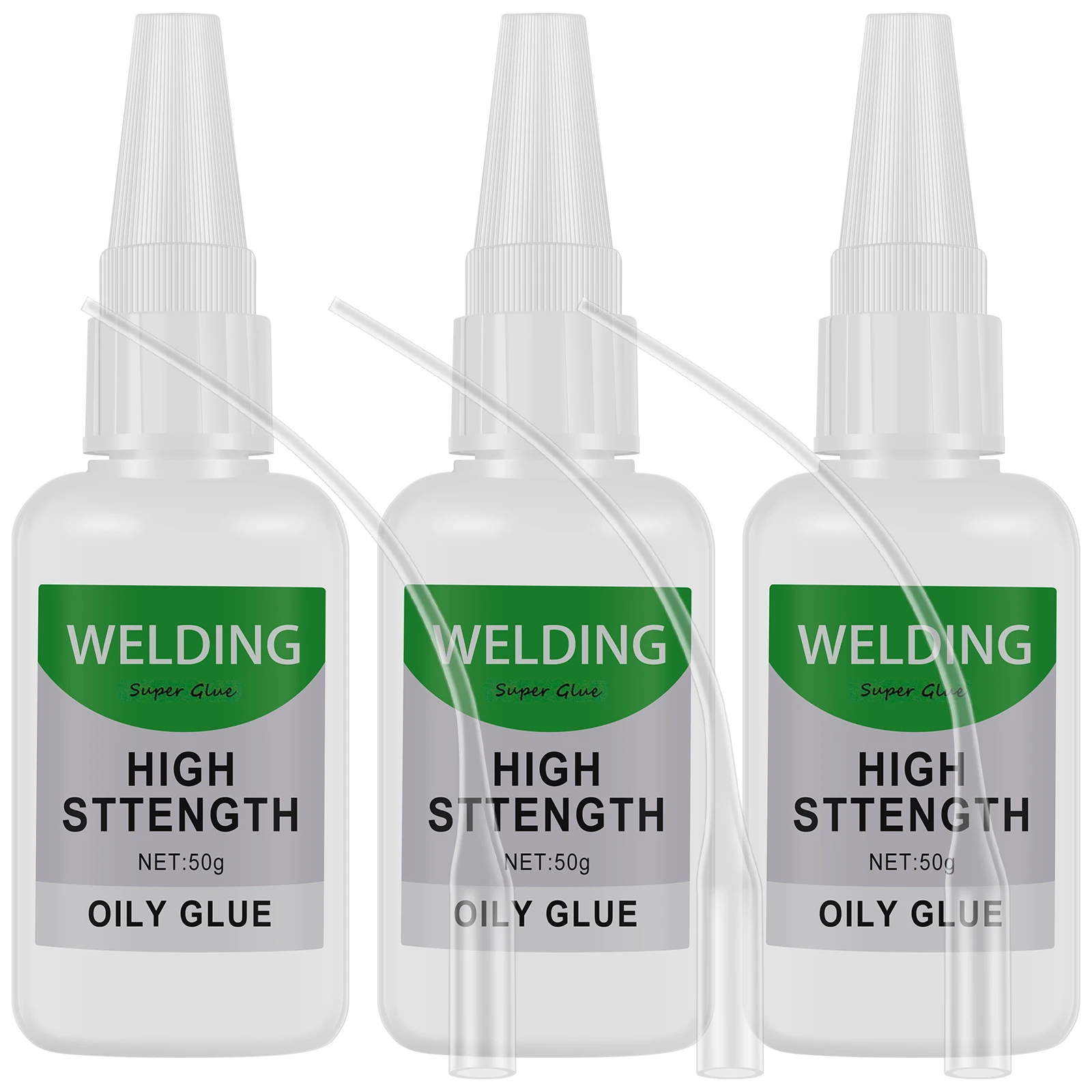 

3Pcs Welding High-Strength Oily Glue Multifunctional Universal Super Glue Instant Bonding for Metal Wood Ceramics Leather Glass