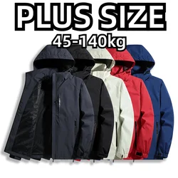 Plus Size Men's rain jacket waterproof Waterproof Coat Down Light Clothes Hooded Big Size Winter Sweat-shirt Mens Style Clothing