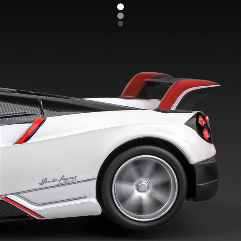 1:32 Pagani Huayra BC Alloy Car Model Diecast Metal Toy Sports Car Model Collection Sound and Light Simulation Children Toy Gift