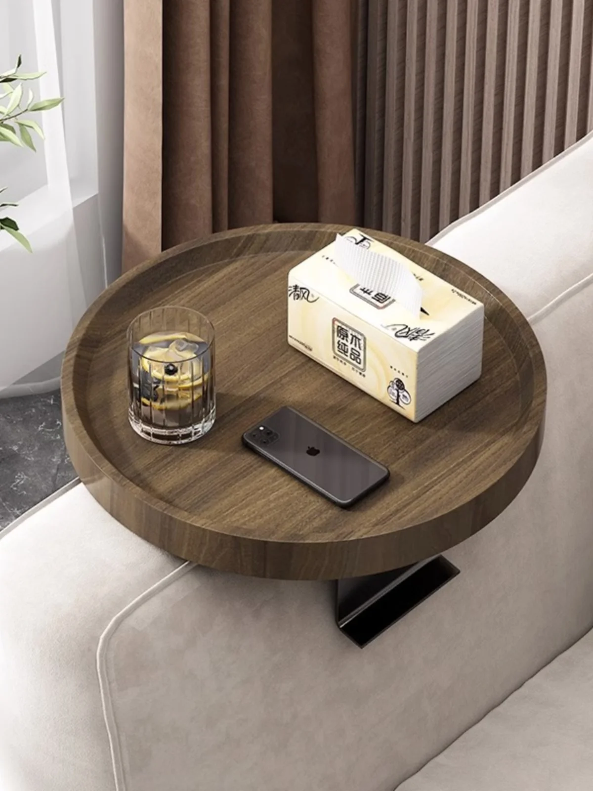 

Sofa armrest, tray, edge table, mobile creative small coffee table, mini table