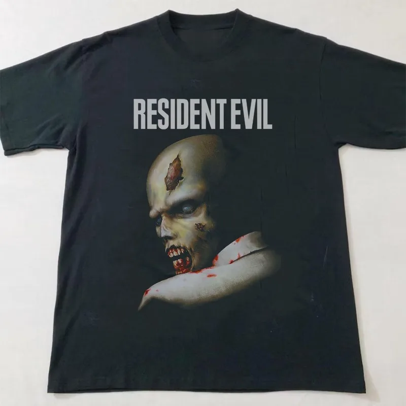 Resident Evil T-shirt, 90s Alternative Rock Style Summer New Suitable for Both Men and Women