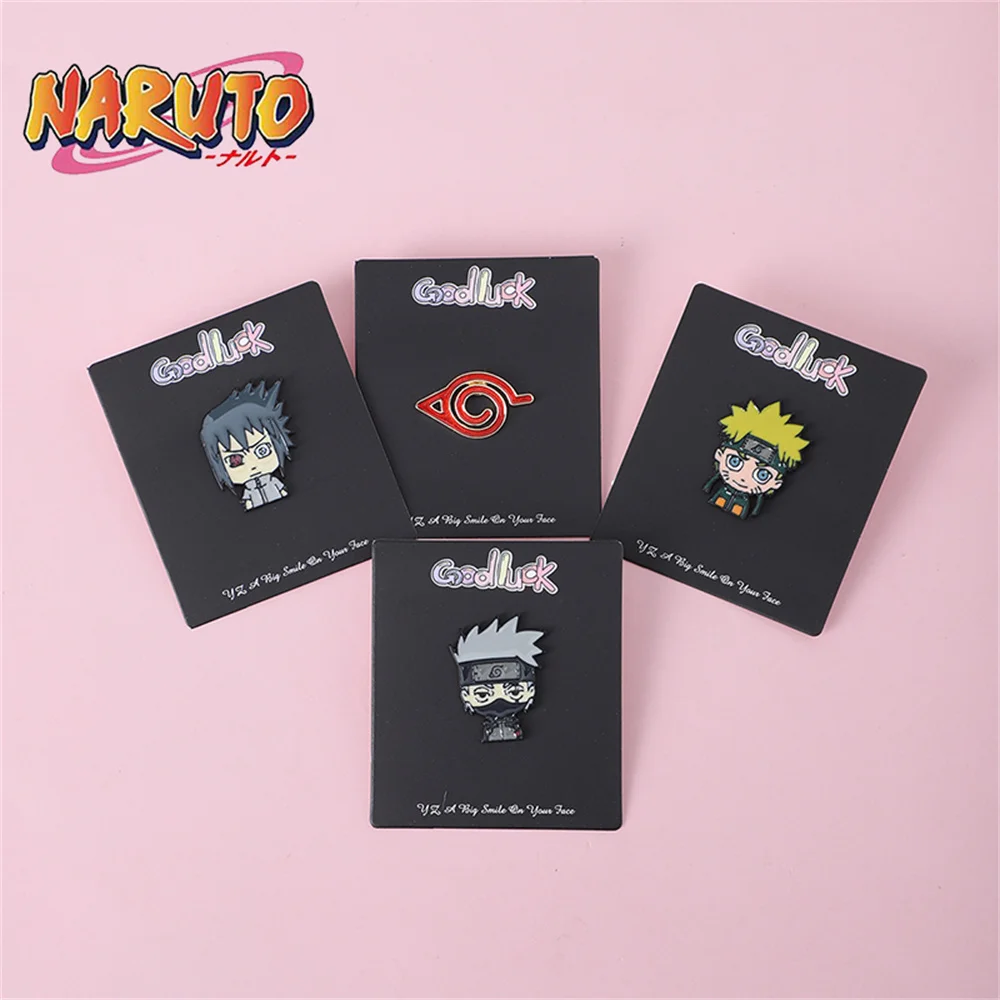 

1шт Наруто Мультфильм Значок Мужчины Женщины Аниме Металл Брошь Сасуке Какаши Наруто DIY Студент Книга Сумка Аксессуары Дети День Рождения Подарок