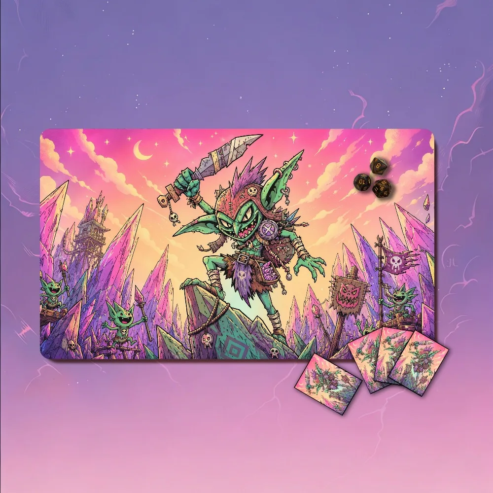 MTG Playmat- Goblin Spellstorm Commander Deck Playmat: 3mm, 24