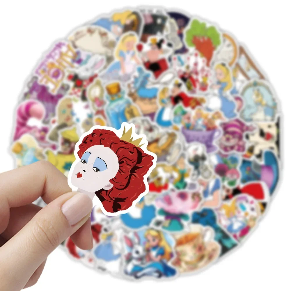 AliExpress 54PCS Alice in Wonderland Stickers Disney Cartoon Movie Sticker Fridge Luggage Laptop Phone Guitar Bike Decals Kids Toys Gifts