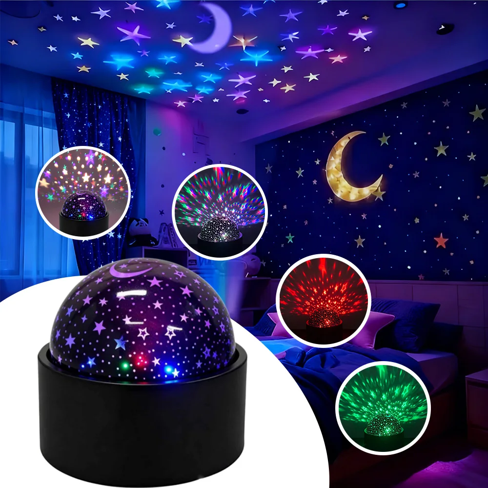 

Star Projector Night Lights RGB Night Lights Atmosphere Light USB Starry Projector Lamp for Bedroom Party Decor Birthday Gift