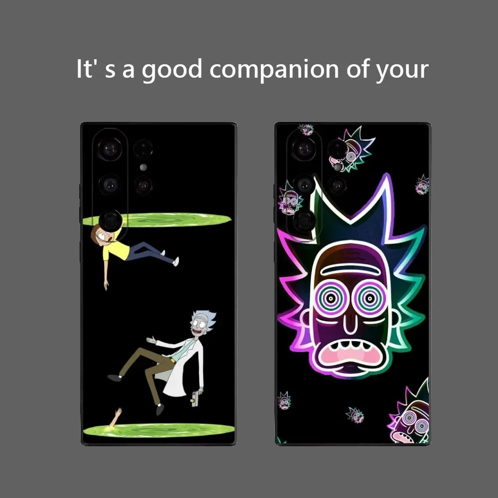 Epc Funny R-Ricks And M-Morties Phone Case For Samsung Galaxy S25 Ultra S22 S23 S24 Ultra S21 S20 5G Protective Soft Silicone TP