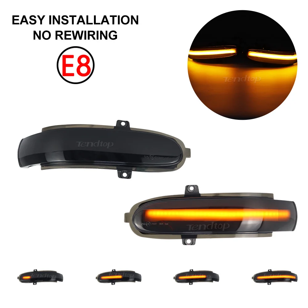 Dynamic LED Turn Signal Light Side Marker Lamp Rearview Mirror Indicator Lamp For Mercedes Benz C Class W203 C180 S203 CL203