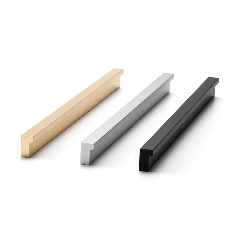 American Long Cabinet Door Handles 1200mm Brushed Gold Silver T Bar Aluminum Cupboard Pulls Drawer Knob Furniture Hardware