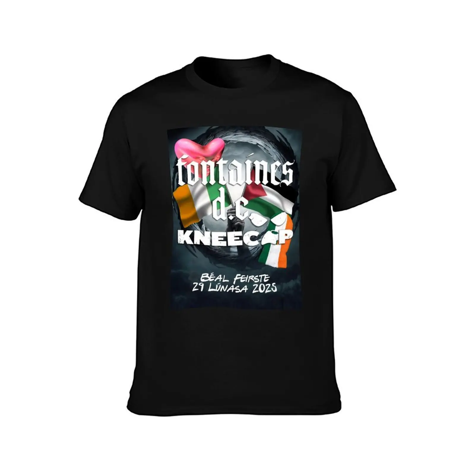 Kneecap - Belfast August 2025 T-Shirt Summer Print Short Sleeve Tee T-Shirt