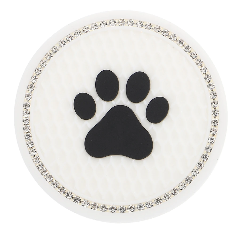 

Car Cup Coaster Bling Cat Paw Design Water Resistant Anti-Skid Cup Pad for Auto Interior Protection Car Coasters