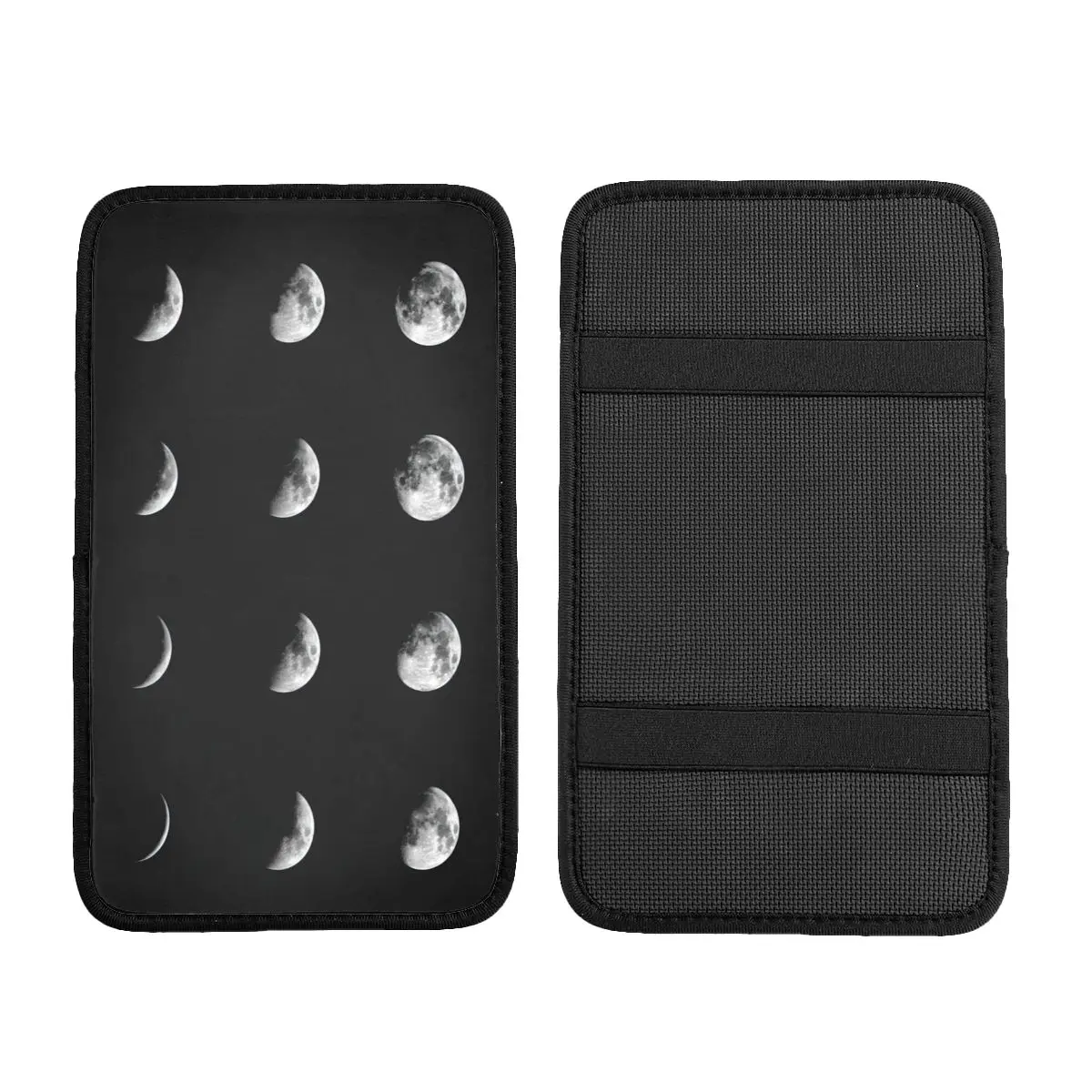 Lunar Phases Car Accessories Car Handrail Box Cushion Custom Print Non-slip Car Armrest Cover