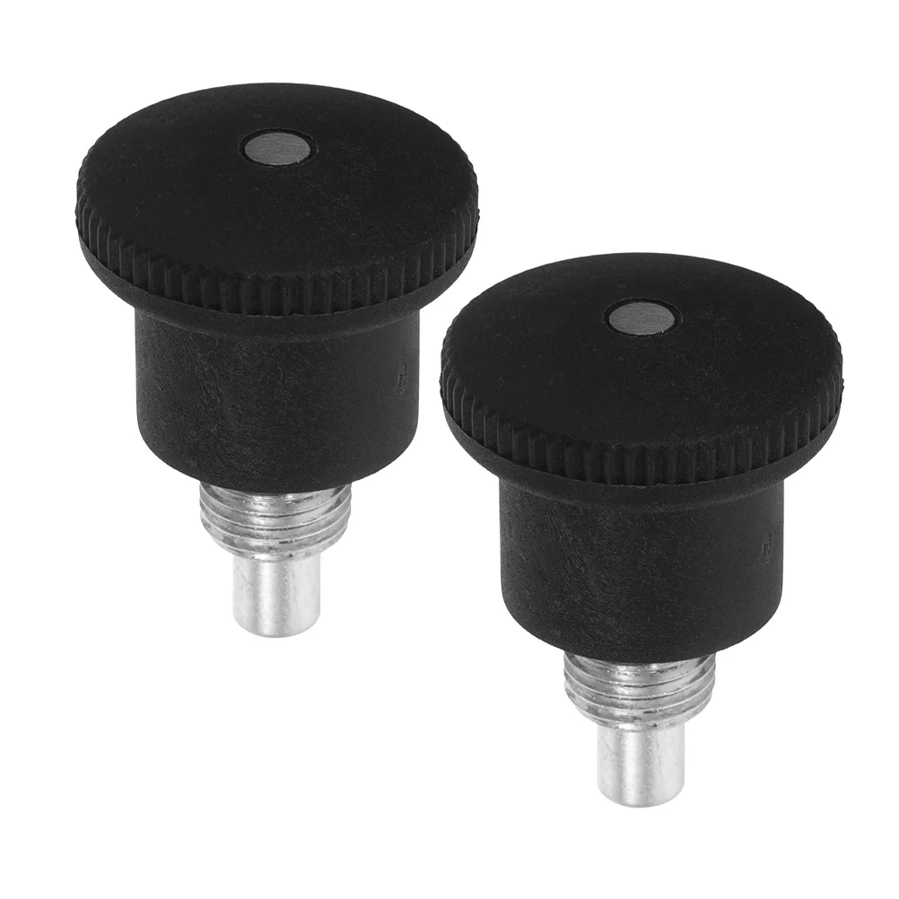 

2Pcs Spherical Rotating Pull Pin Knob Black ABS for Exercise Bike Fitness Equipment Adjustable Replacement Parts