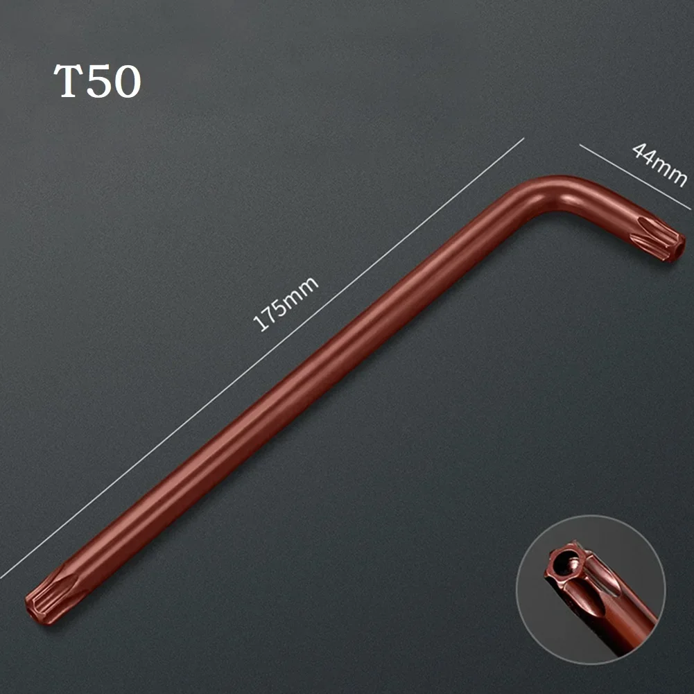 T50 T30 T20 T25 T15 Double-End 2-Way Torx Screwdriver Spanner Wrench Tool  Security Bolt Hole Screwdriver Screw Driver Key