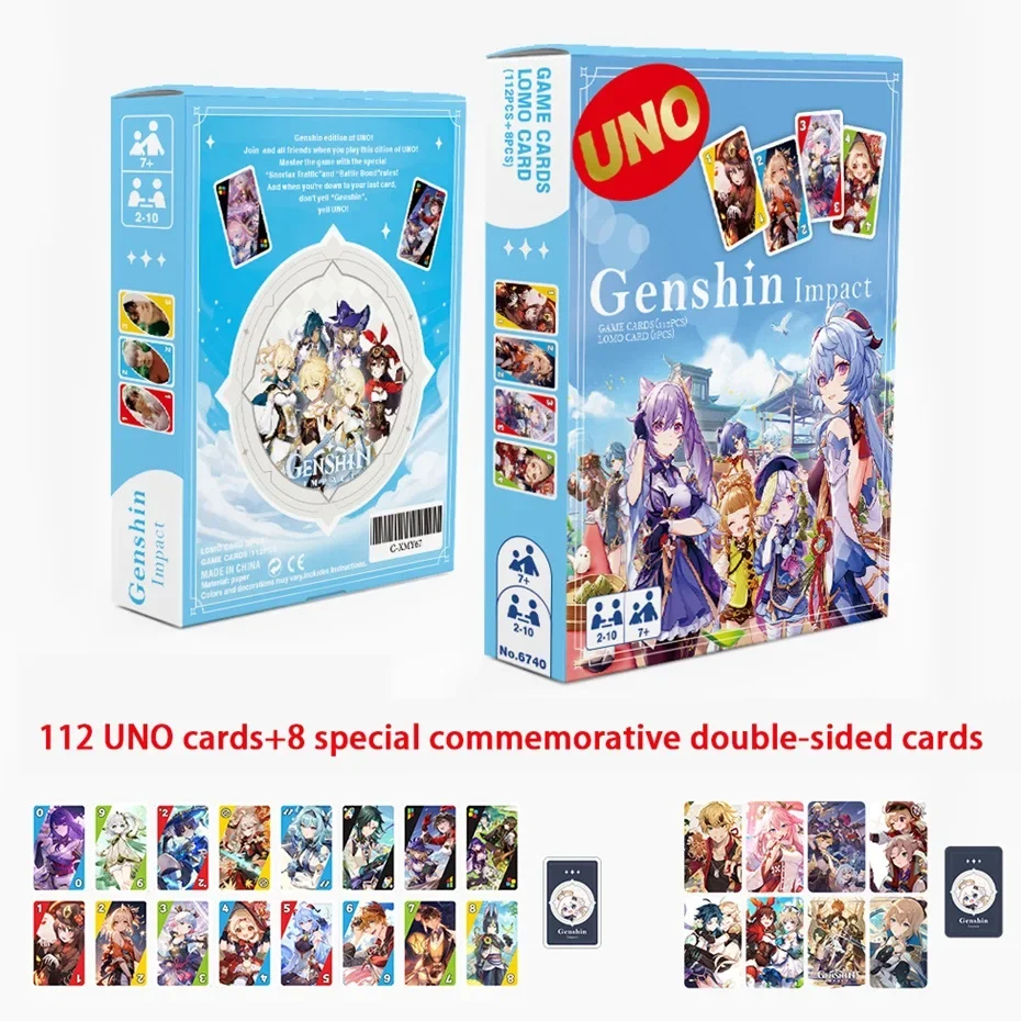 UNO One Piece NARUTO Spell Battle Chainsawman Card Game for Family Night Featuring Show Themed Graphics Kids Toys Playing Cards