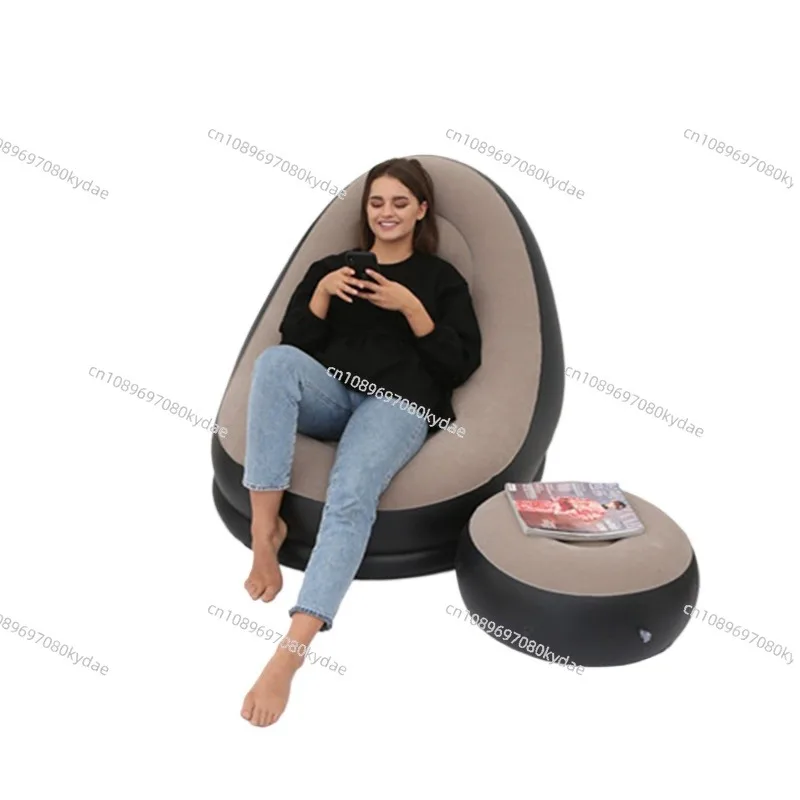 

Inflatable sofa Internet celebrity seat Lazy home folding lunch break recliner leisure outdoor single convenient stool sofa