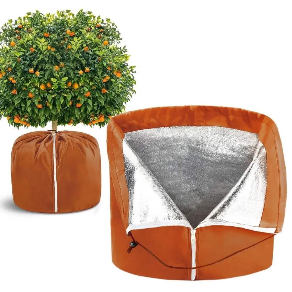 

Oxford Cloth Winter Plant Cover Waterproof Reusable Plant Protection Cover Thermal Protection With Zipper Pot Cover