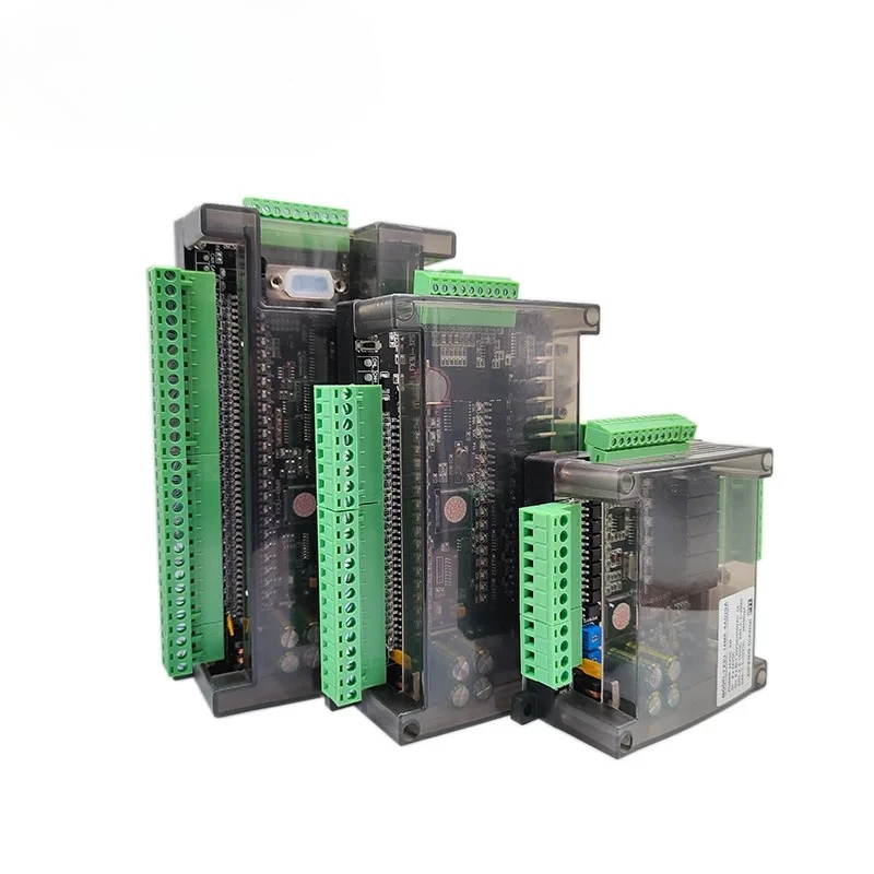 FX3U Programmable Logic Controller 6AD 2DA 14MR 14MT 24MR 24MT 30MR 32MT 48MR 48MT And RS232 RS485 38400bps Relay Transistor PLC