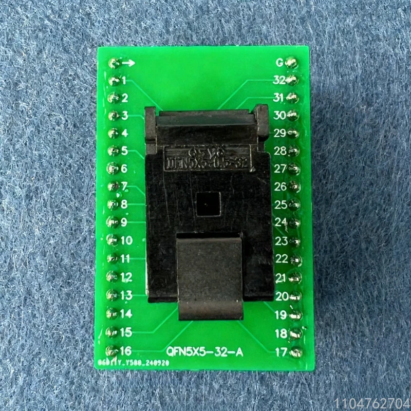 

QFN32/QFN5X5-32L(0.5) Aging Test Socket, Burning/Programming Socket with Board to DIP32 Conversion