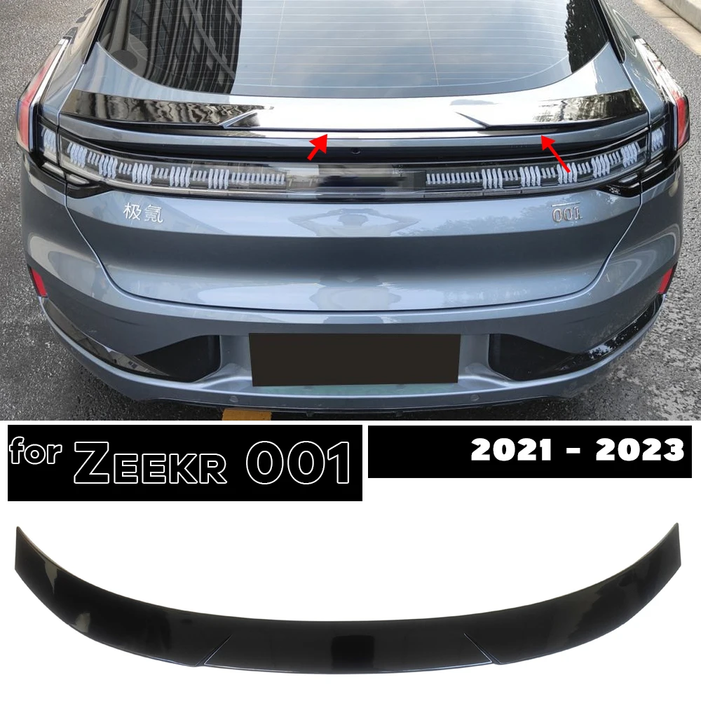 Gloss Black Carbon Printing Rear Deck Lip Boot Spoiler Car Wing for Zeekr 001 ME WE YOU FR