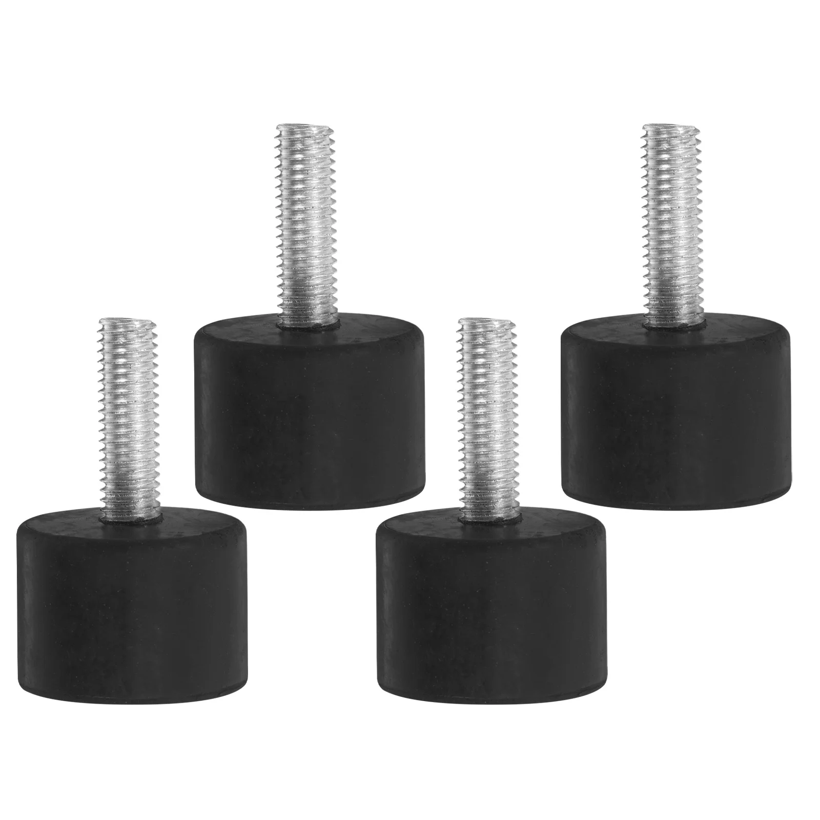 

4Pcs Adjustable Screw on Furniture Levelers M8 Threaded Rubber Feet Anti Slip Pads for Table Chair Sofa Floor Protection