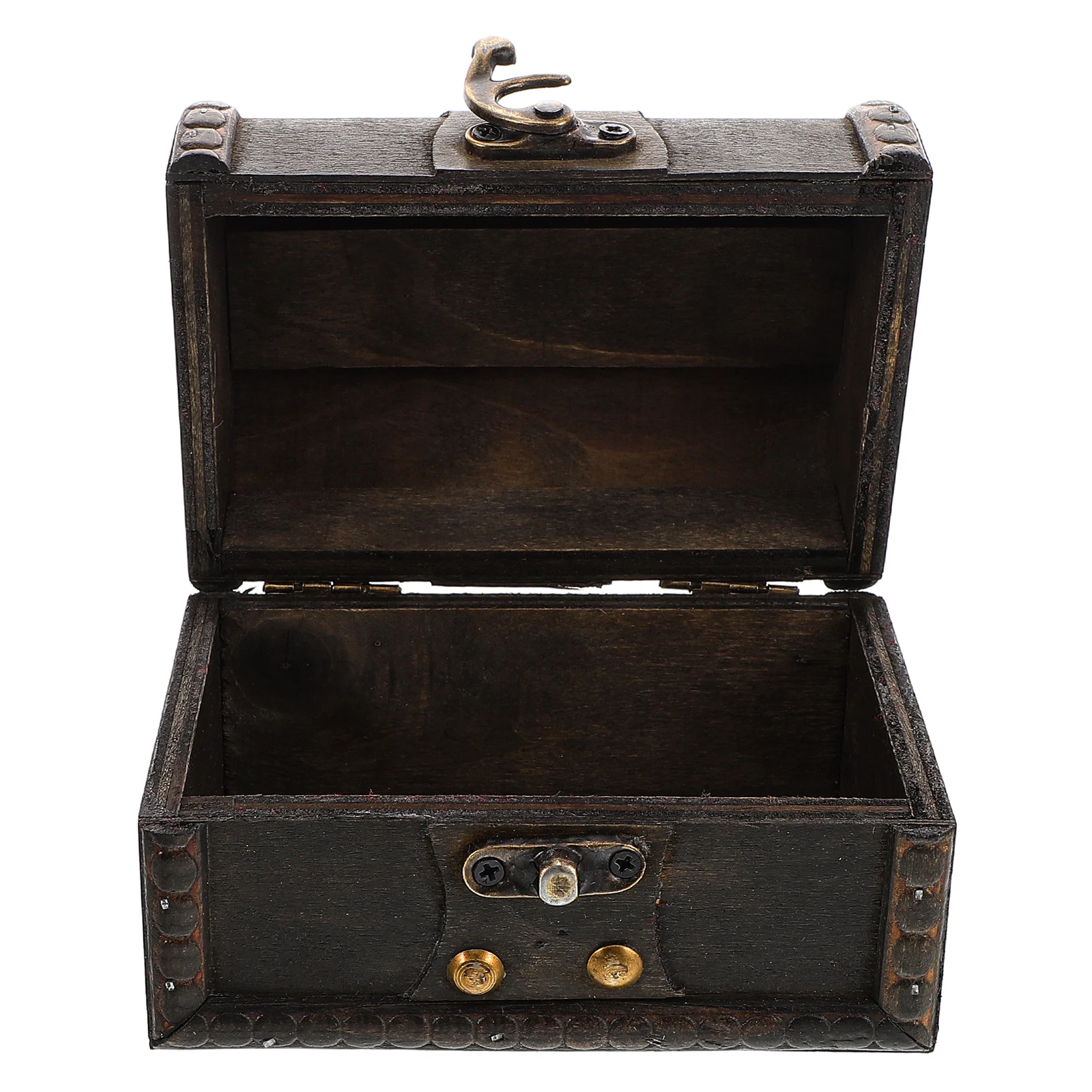 

Retro Wooden Desktop Storage Box Chinese Style Jewelry Organizer Large Capacity Elegant Design Home Decor Keepsake Container