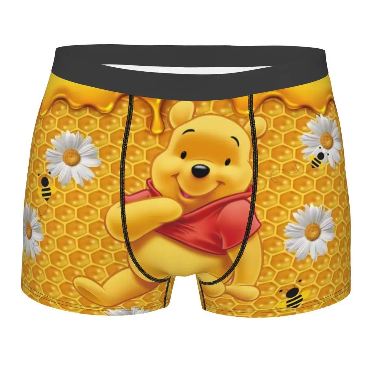 

Custom Winnie The Pooh Underwear Men Stretch Cartoon Bear Boxer Briefs Shorts Panties Soft Underpants For Homme