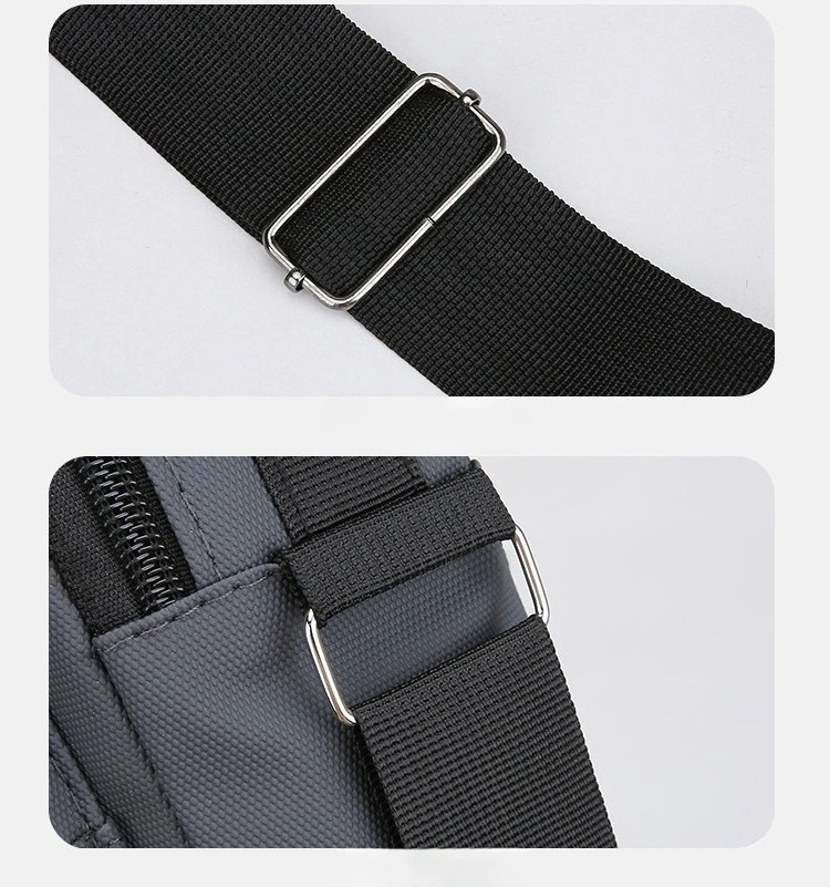 Neue Herren-Umhängetasche, schlichte Schultertasche, lässige, geräumige Tasche für den täglichen Gebrauch, atmungsaktive Reisetasche für Herren. – Detail 30