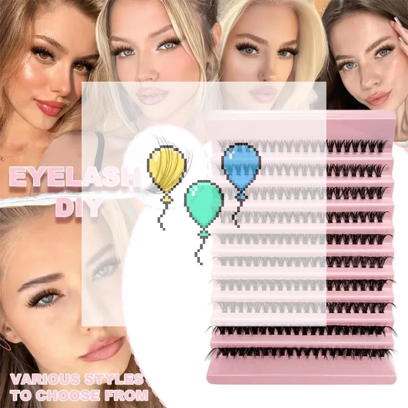 【K】DIY Eyelash Extensions Natural Soft Long Lasting Stable Curl For Daily Wear Party Makeup Use