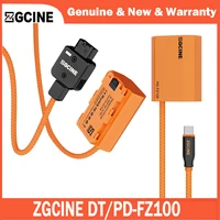 ZGCINE D-Tap a NP-FZ100 y USB-C PD a NP-FZ100 Cable de batería simulada con cable trenzado para Sony A7R V A7SIII FX3 ZV-E10II AC7II