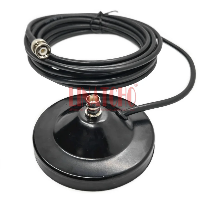 BNC Female Jack Socket Antenna Magnetic Base 90MM Diameter RG58U Cable BNC male connector