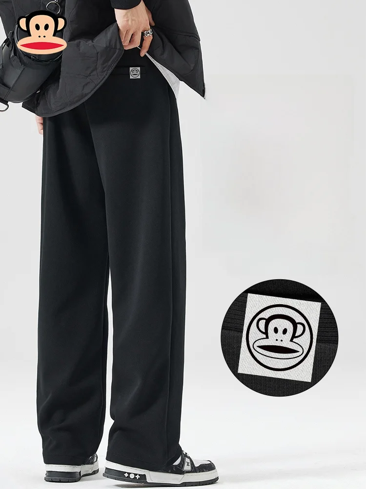 

Мужские повседневные свободные брюки PaulFrank прямого кроя, весенняя новинка, комфортные спортивные брюки с драпировкой, модные и стильные