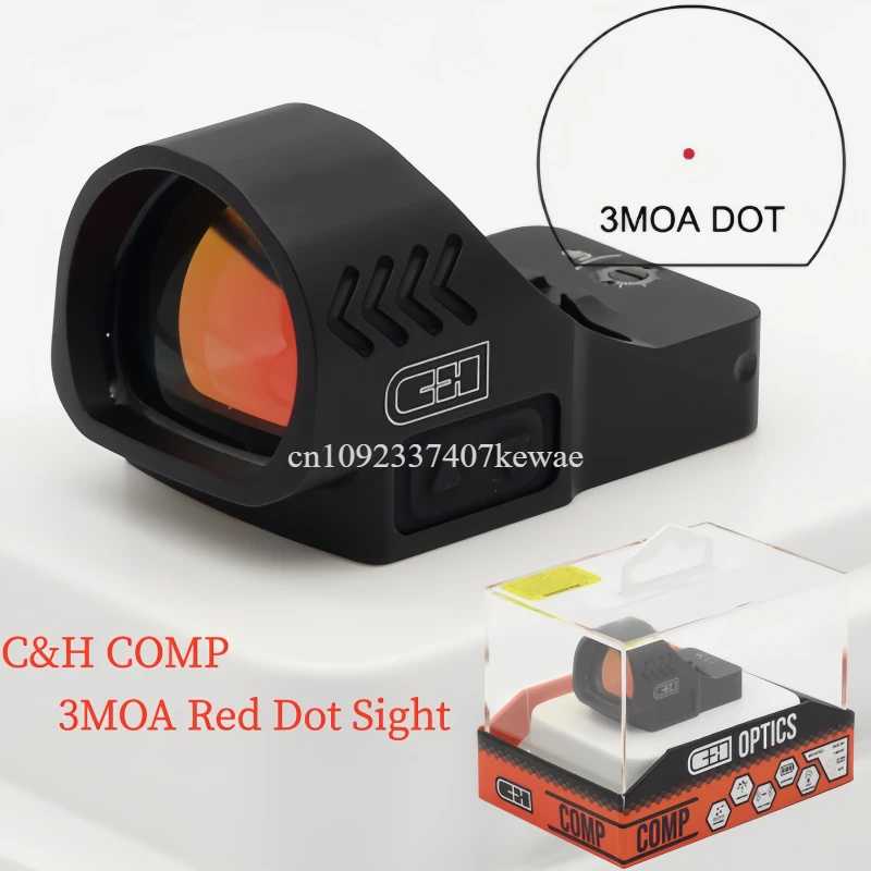 

НОВЫЙ Микро-прицел C&H COMP Red Dot для пистолета, с функцией Shake Awake, 3 MOA или с мульти-сеткой
