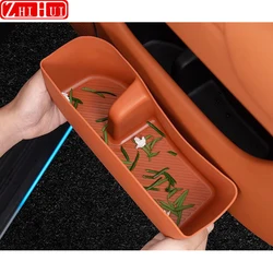 For Li Lixiang L6 2024 Car Styling Door Silicone Lower Storage Box Door Slot Cushion Storage Pocket Auto Modified Accessories